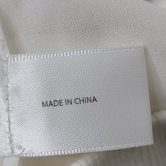 Emma Cook Isabella Cotton Bomber White/Ivory Womens SZ 8 Fringe/Mesh Zip Up NEW - Picture 11 of 11